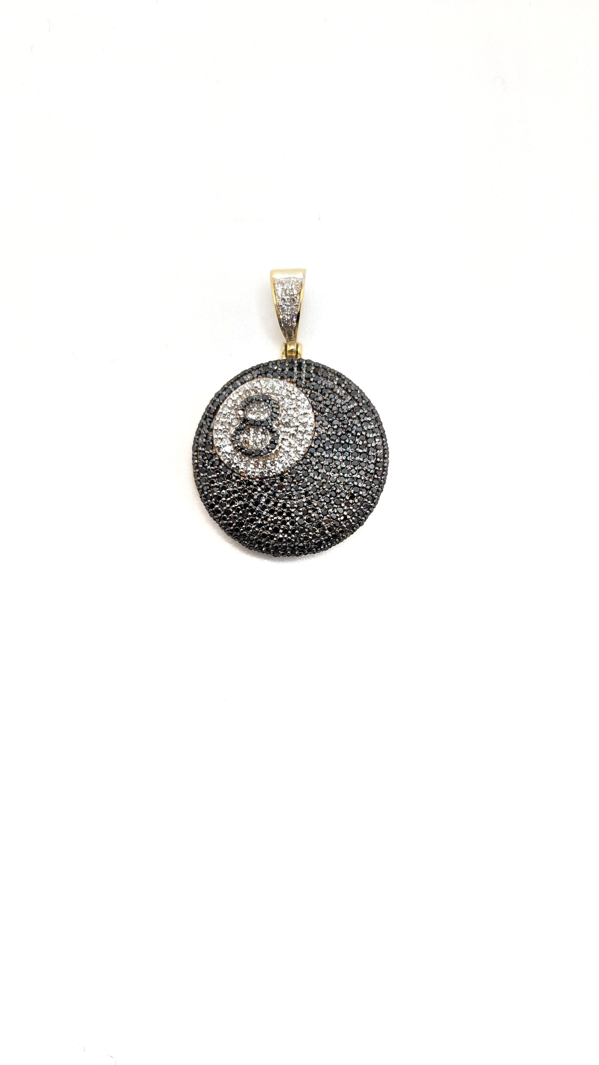 8 ball diamond shop pendant
